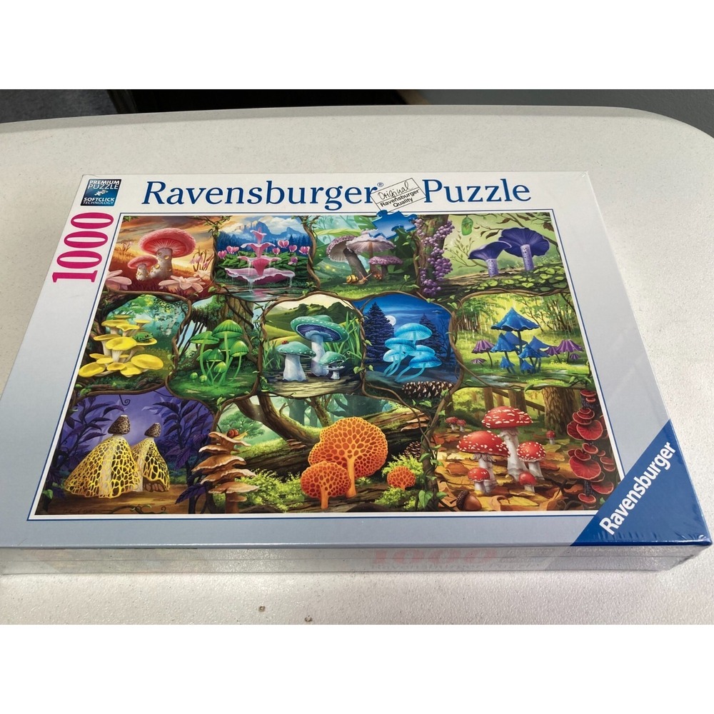 Ravensburger Beautiful Mushrooms 1000 Piece Jigsaw Puzzle Brand New Sealed